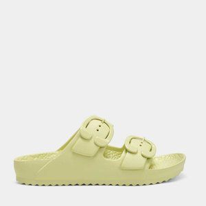 NWT Aerosole Slide Sandal Joy In Yellow